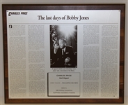Bobby Jones' Personal Used Desk Lighter Gifted to HOF Writer Charles Price - W/Provenance- GWAA 1st Prize For Writing