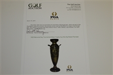 1929 Memorial Day Tournament Silver Trophy Cup Won By Robert Parmater