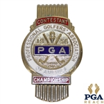 1956 PGA Championship at Blue Hills G&CC Contestant Badge - Jack Burke Winner