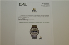 1956 PGA Championship at Blue Hills G&CC Contestant Badge - Jack Burke Winner