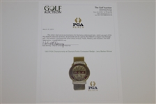 1961 PGA Championship at Olympia Fields Contestant Badge - Jerry Barber Winner