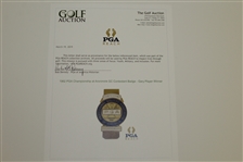 1962 PGA Championship at Aronimink GC Contestant Badge - Gary Player Winner