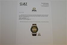 1964 PGA Championship at Columbus CC Contestant Badge - Bobby Nichols Winner