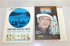 Seven Signed 1960's Golf Championship Programs/Pairings - Brewer, Maxwell, Devlin & Others JSA ALOA