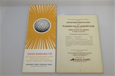 Seven Signed 1960's Golf Championship Programs/Pairings - Brewer, Maxwell, Devlin & Others JSA ALOA