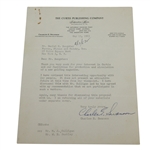 Charles Swanson Signed Letter to Charles Price - May 13, 1963 JSA ALOA