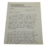 David L. Amory Signed Letter to Charles Price - January 25, 1983 JSA ALOA