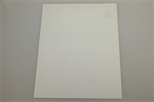 Gary Schaal Signed Letter to Charles Price - March 5, 1993 JSA ALOA