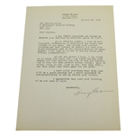 Harry Bloom Signed Letter to Charles Price - January 22, 1963 JSA ALOA