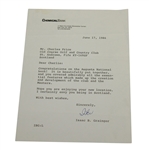 Isaac B. Grainger Signed Letter to Charles Price - June 17, 1986 JSA ALOA