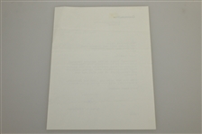 Isaac B. Grainger Signed Letter to Charles Price - June 17, 1986 JSA ALOA