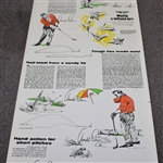 Vintage Arnold Palmer Golf Instructional Wallpaper - 20ft Uncut Section - Unique