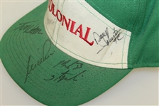 Vintage Multi-Signed Green & White Colonial Hat - Watson, Price, & others JSA ALOA