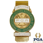 1968 PGA Championship at Pecan Valley CC Contestant Badge - Julius Boros Winner