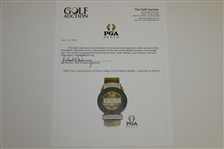 1968 PGA Championship at Pecan Valley CC Contestant Badge - Julius Boros Winner