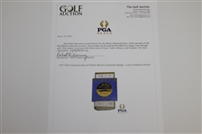 1977 PGA Championship at Pebble Beach Contestant Badge - Lanny Wadkins Winner