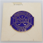 1939 PGA Championship at Pomonok CC Contestant Badge - Henry Picard Winner