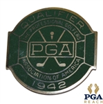 1942 PGA Championship at Seaview CC Contestant Badge - Sam Snead Winner