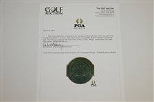 1953 PGA Championship at Birmingham CC Contestant Badge - Walter Burkemo Winner