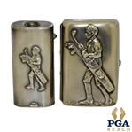 Vintage Lighter & Sterling Silver Match Safe - Very Good Condition