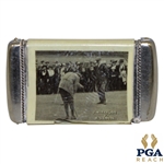 Vintage Match Safe Depicting J. H. Taylor vs Harry Vardon Match