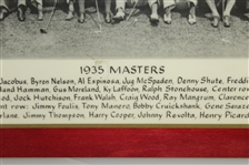1935 Augusta Invitational Tournament (Masters) Field Photo - Matted & Sealed