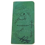 Multi-Signed Early 1990s Masters Tournament Yardage Guide JSA ALOA