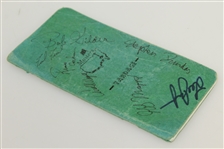 Multi-Signed Early 1990's Masters Tournament Yardage Guide JSA ALOA