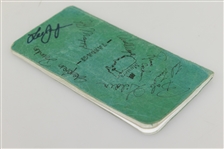 Multi-Signed Early 1990's Masters Tournament Yardage Guide JSA ALOA