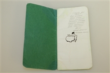 Multi-Signed Early 1990's Masters Tournament Yardage Guide JSA ALOA