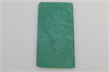 Multi-Signed Early 1990's Masters Tournament Yardage Guide JSA ALOA