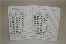 Tiger's Father Earl Woods Signed Augusta National Scorecard & 1997 Spec Guide JSA ALOA
