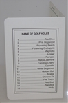 Tiger's Father Earl Woods Signed Augusta National Scorecard & 1997 Spec Guide JSA ALOA