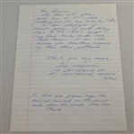Paul Runyan Signed Hand-Written Full Page Letter with Smith, Wood, Harmon Content JSA ALOA