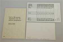 'Big Three' Individually Signed Cards - Arnold Palmer, Jack Nicklaus, & Gary Player JSA ALOA