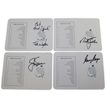 Multiple Masters Champs Signed Scorecards - Nicklaus, Watson, Faldo, & Player JSA ALOA
