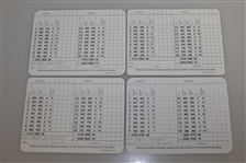 Multiple Masters Champs Signed Scorecards - Nicklaus, Watson, Faldo, & Player JSA ALOA