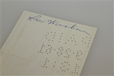 Lew Worsham Counter Signed Check for 1961 Pro-Am Championship Winnings JSA ALOA