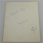 George Von Elm Signed Album Page with 1928 Original Photo JSA ALOA