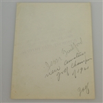 Jesse Guilford 1921 US Am. Champion Signed Cut with Original Time Period Photo JSA ALOA