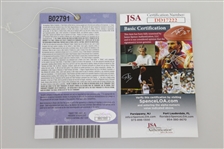 Danny Willett Signed 2016 Masters Sunday Ticket #B02791 JSA #DD17222
