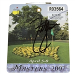 Zach Johnson Signed 2007 Masters Tournament Series Badge #R03564 JSA #DD17219