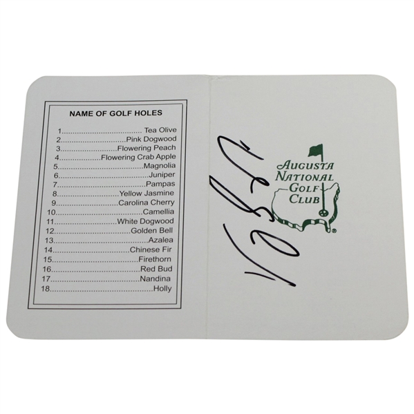 Vijay Singh Signed Augusta National Golf Club Scorecard JSA #V16302