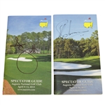 Adam Scott & Charl Schwartzel Signed Masters Spec Guides from Years Won JSA ALOA