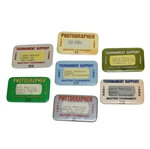 Seven Masters Badges - 1984-1986, 1988, 1990-1992 - Photographer & Tournament Support