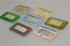 Seven Masters Badges - 1984-1986, 1988, 1990-1992 - Photographer & Tournament Support