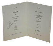 Arnold Palmer Signed 1989 AGW Dinner Program with Green Jackets - R&A JSA ALOA
