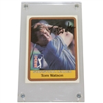 Tom Watson Signed 1981 PGA Tour Statistical Leader Golf Card JSA ALOA