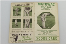 1939 Matowac Golf Club National Open Qualifier Scorecard with Horton Smith Tips