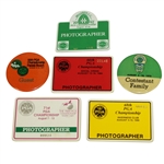 Six Misc. PGA Championship Badges - 1975, 1977, 1984, 1986, 1989, & 1992